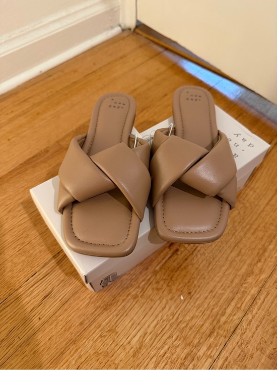 Target Shoes - A New Day Women's Nude Braided Slide Sandals Size 6 New